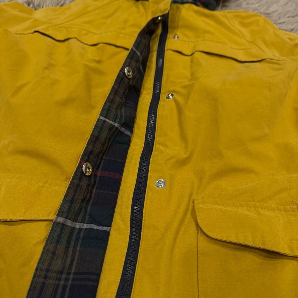 Pendleton Women's Yellow Hooded plaid lined Jacket XL - Picture 6 of 7
